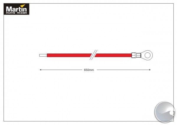 Martin WIRE RED AWG14 PTFE 650mm