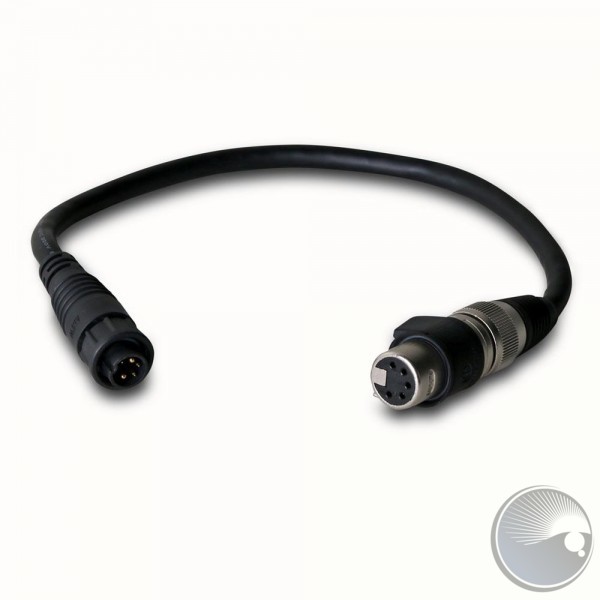 Martin Power + Data Adapter, BBD male to XLR5 female, 0,25m