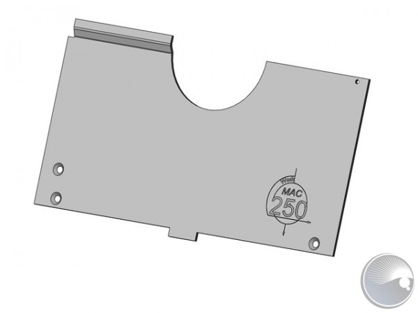 Mac250 Wash baseplate w. print