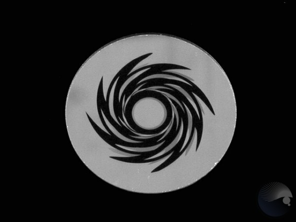 Gobo, Whirlblades, D37.5/d30, bw glass