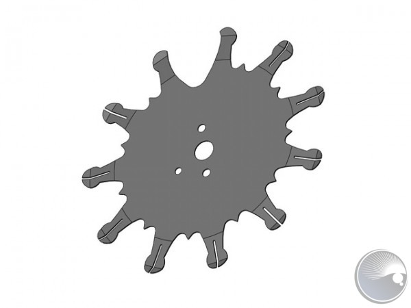 Spring plate f. fixed gobowheel