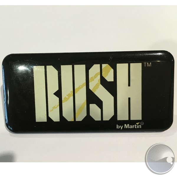 Martin RUSH logo plate with glue