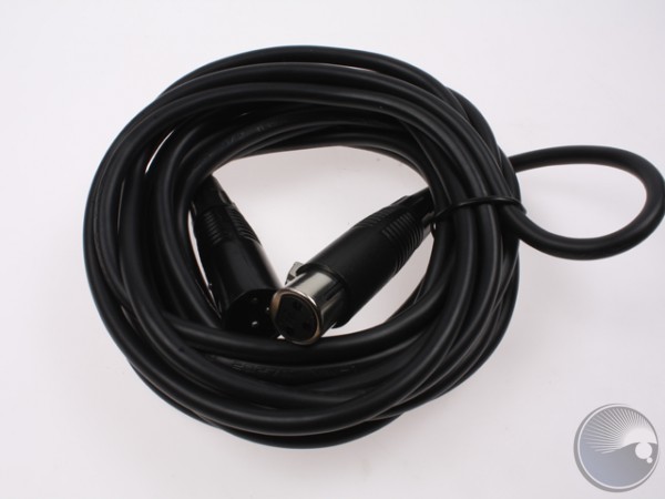 5m DMX cable 3P male/3P female XLR