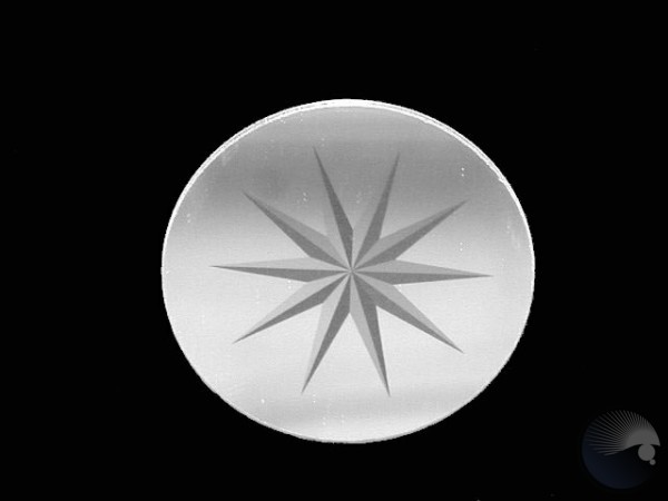 Gobo, Star, D37.5/d30, bw glass