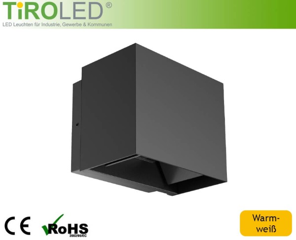 LED Wandleuchte | warmweiß - 3000 K | 10 Watt | 750 lm | beidseitig einstellbarer Abstrahlwinkel | I