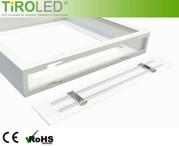 Aufbaurahmen "Premium" | RAL9016 | für alle 60 x 60 cm LED Panele