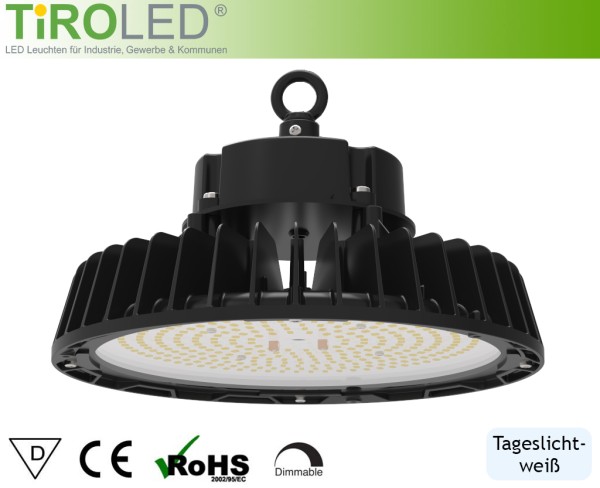 200 Watt LED Hallenleuchte | 1-10V dimmbar | 120° Abstrahlwinkel | 36.000 lm | 5700 K | IP65 | "Nova