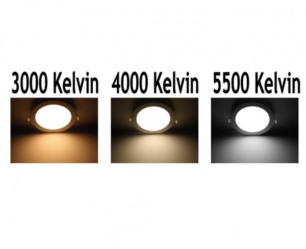 173 mm rundes LED Panel | 3000/4000/5500 K einstellbar | 10 Watt | 950 lm | dimmbar | inkl. TRIAC-Tr