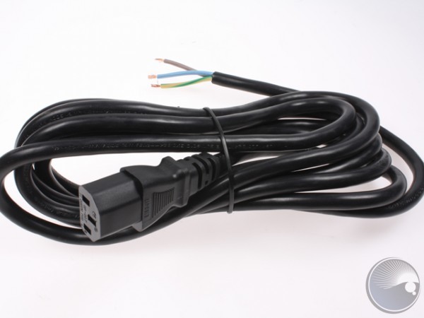 Mains cable I.E.C. 3pin , 3 m