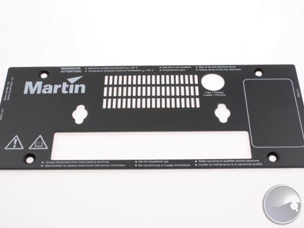 Backplate with silkprint