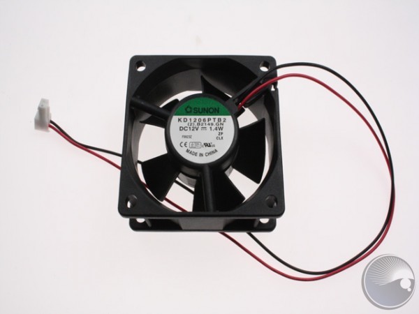 Fan 12VDC 2.25`with plug 250mm