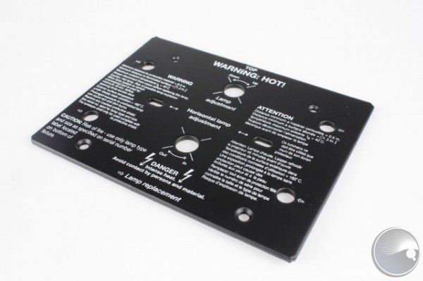 Lamp outer plate assy