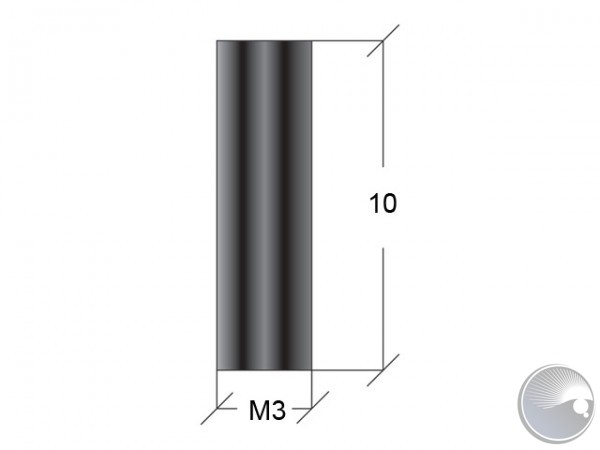 Martin M3x10 stand off f/f black