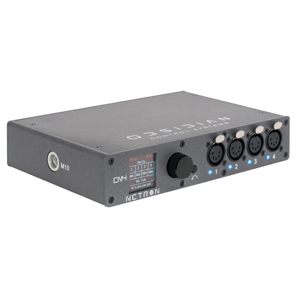 OBSIDIAN Netron EN4,DMX-Gateway,ArtNet, sACN, DMX 512-A (RDM),4 Ausgänge, Presets, PoE