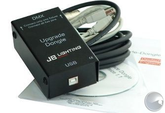 Upgrade Dongle für Moving Heads, Software unter www.jb-lighting.de