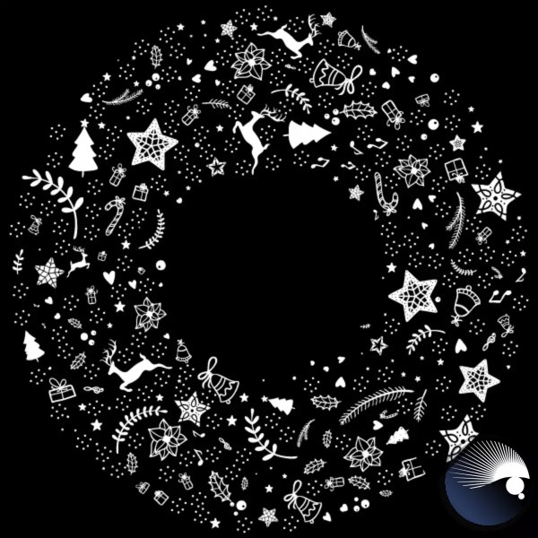 PL Animation Wheel, Christmas Symbols 1, 108mm, schwarz/weiss