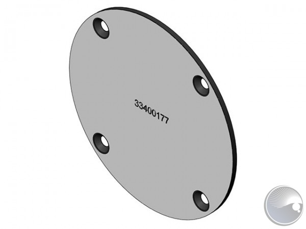 Lamp socket plate w silkprint