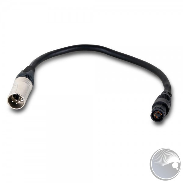 Martin Power + Data Adapter, XLR4 male to BBD female, 0,25m