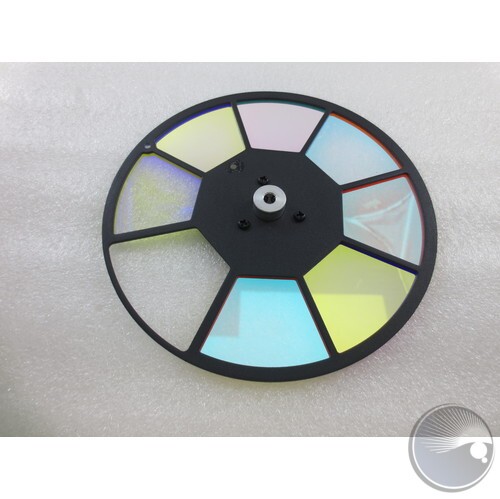 color wheel 2/B (BOM#178) Y-1, LBlu-2, Grn-3, R-4, M-5, DBlu-6, O-7 (Darker Colors)
