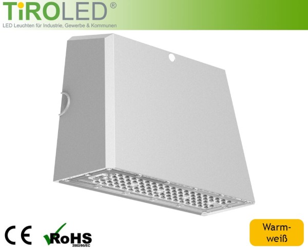 70 Watt LED Wandstrahler | 8750 lm | warmweiß - 3000 K | IP66 | "Wall Light"