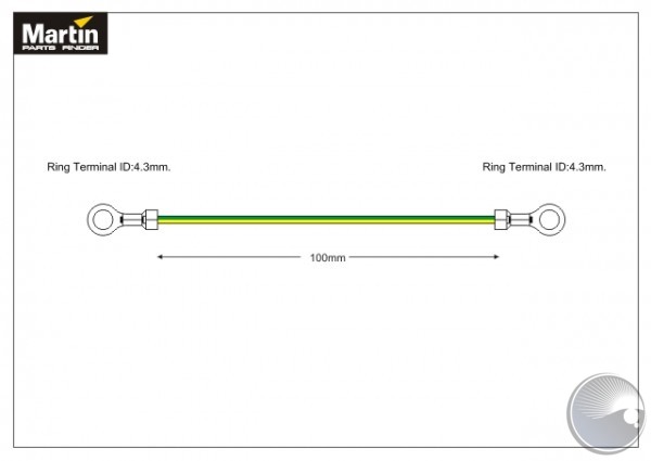 Wire ye/gr 1x0,75#uL sif 8cm