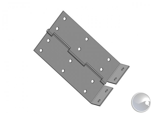 Piano Hinge angled, 80x135+35