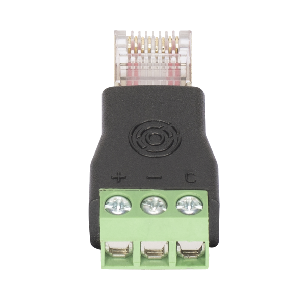 OBSIDIAN Netron RJ-T,RJ45 - Schraubklemmen Adapter,Set - 5 Stück, ESTA-Belegung