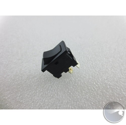 Switch Rocker SPST Off-On 10A Black Chassis Mount