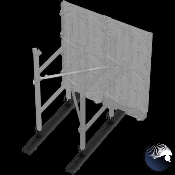 PL Ground system back horizontal support, für HaluPix Duo