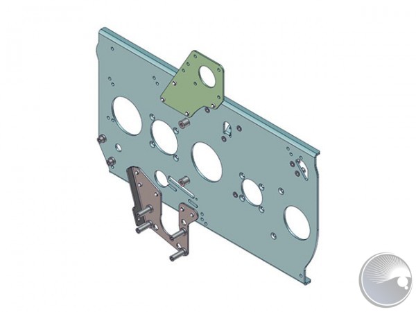 Color wheel gobo plate assy