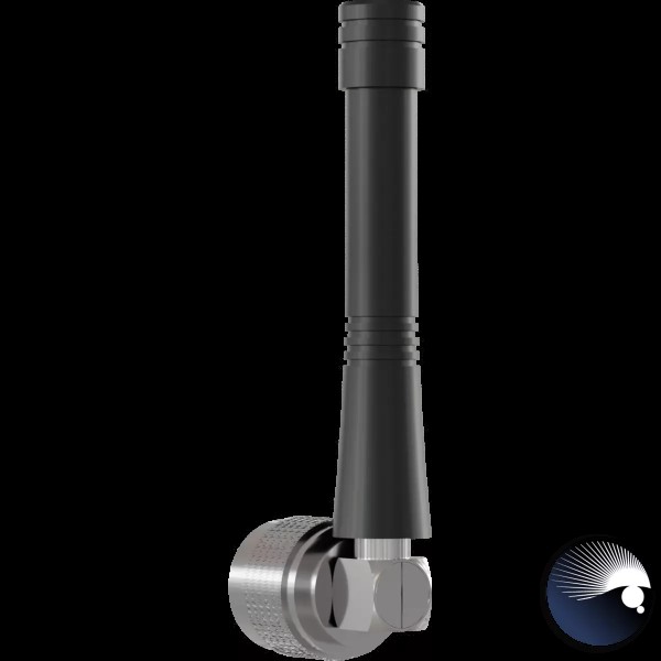 Antenne, 2dBi, rundanstrahlend, 90° gewinkelt, N-Typ male, schwarz