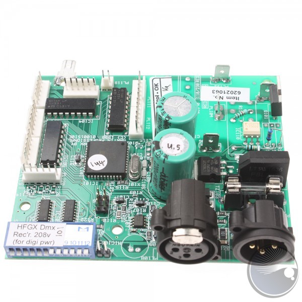 PCBA dmx receiver HFGX 208V SW Analogue