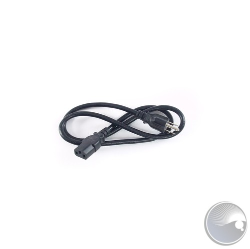 Power cord L1.5M 6.3 KH-9922AKH-9923 SVT 18AWG*3C 105℃ UL