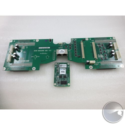 Hub board w/ Novastar A5S receiver card - black 45p connectors