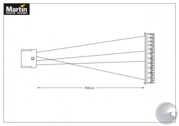 Wireset, stepmotor with plug , '13'