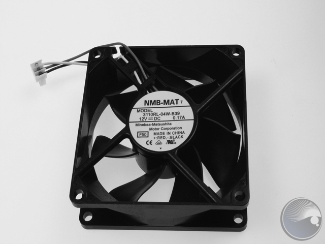 Fan 12VDC 80x80x25 W.Plug=40mm
