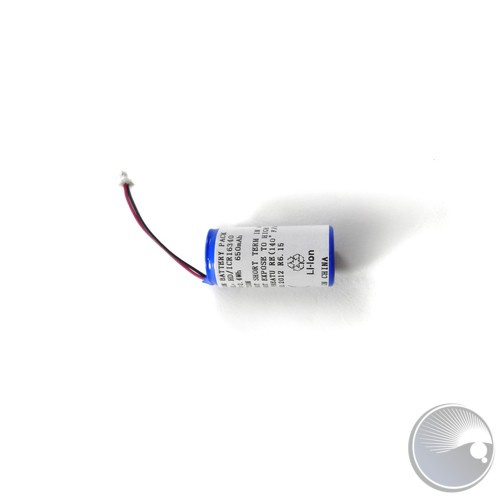 Battery 3.7V 650mAh 40mm 3717 16340 SH1.0-2P (BOM#3)