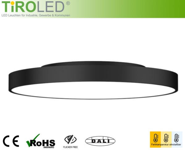 800 mm runde LED Deckenleuchte | 3000-4000-5700 K einstellbar | 75 Watt | max. 8800 lm | DALI-2 und