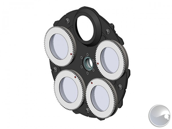 Gobo wheel with gobos