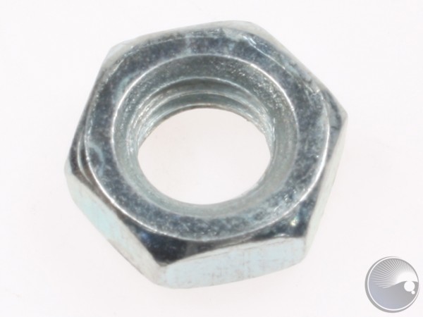 M8 hex half nut bzp