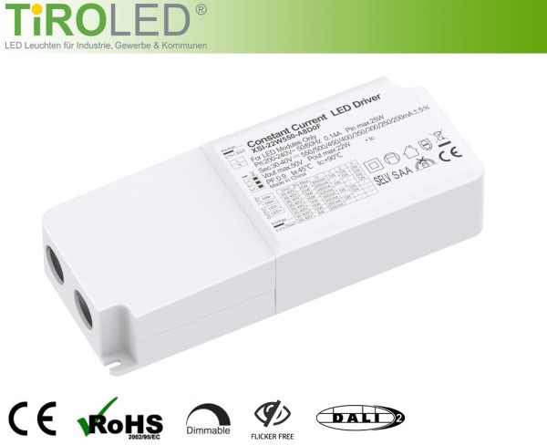 LED-Treiber | DALI-DT6 | für DALI, PUSH und 0-10V Steuerungen | für alle "Rondo 4" Panels und | "Pun