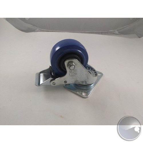 caster - 3 inch blue wheel with brake (BOM#2)