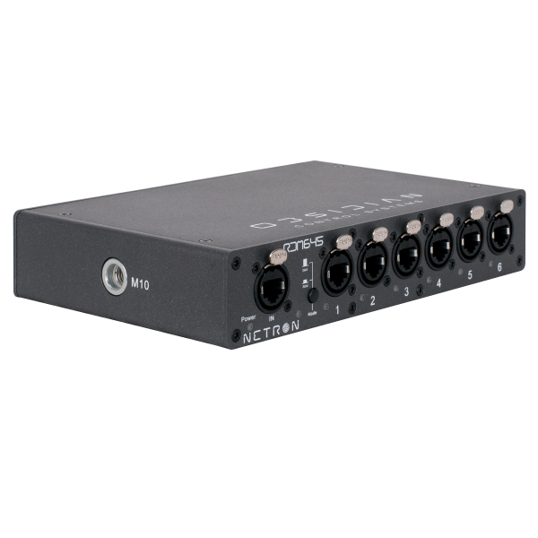 OBSIDIAN Netron RDM 645,DMX-Splitter (RDM), 6-fach,RJ 45, 1/2 19",1 HE/desktop/Truss/DIN