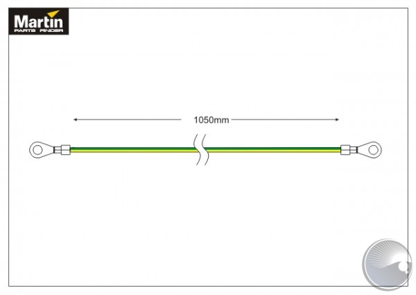 Wire ye/gr 1x1,5# lify 107cm