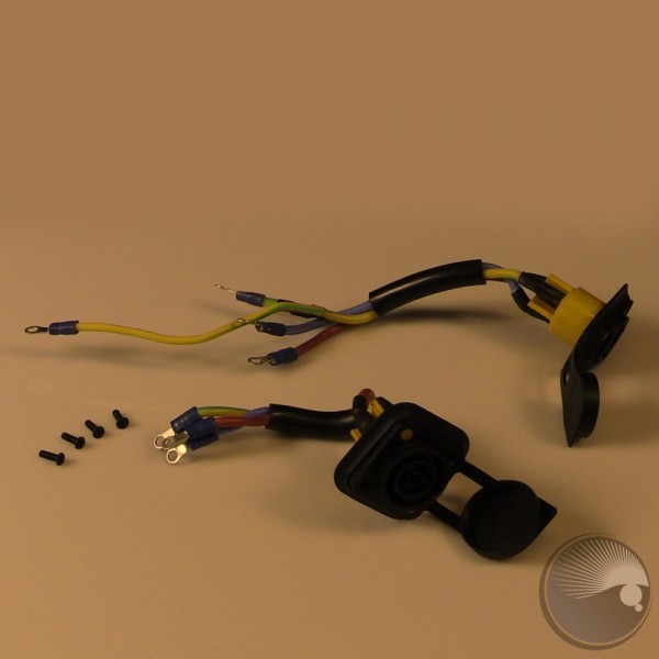 POWER IN/OUT CONNECTOR W. CABLES FACE 5