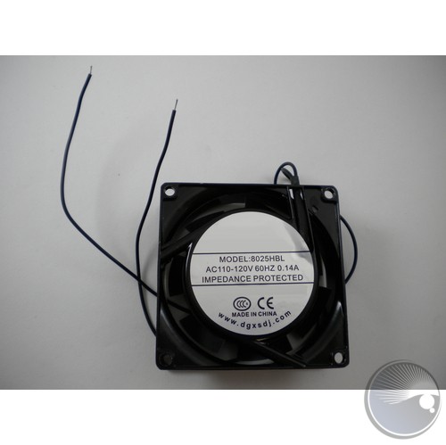 120V AC fan YAH8025B1 AC 100-125V 0.12/0.11A Length30CM (BOM#23)