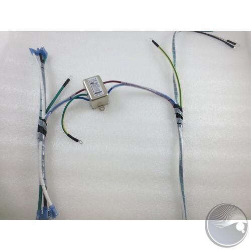 Bare AC Cable from PowerCON connector to PSU w/ Filter