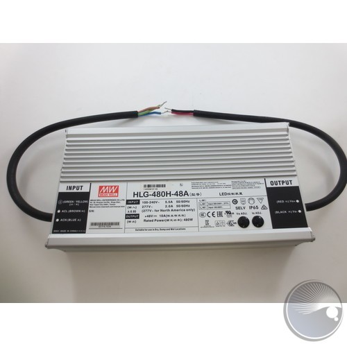 power supply HLG-480H-48A 90--305VAC DC48V10A480W262mm125mm43.8mmLWH (BOM#21)