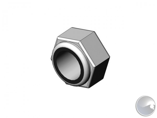 M8 Hex lock nut PA-insert