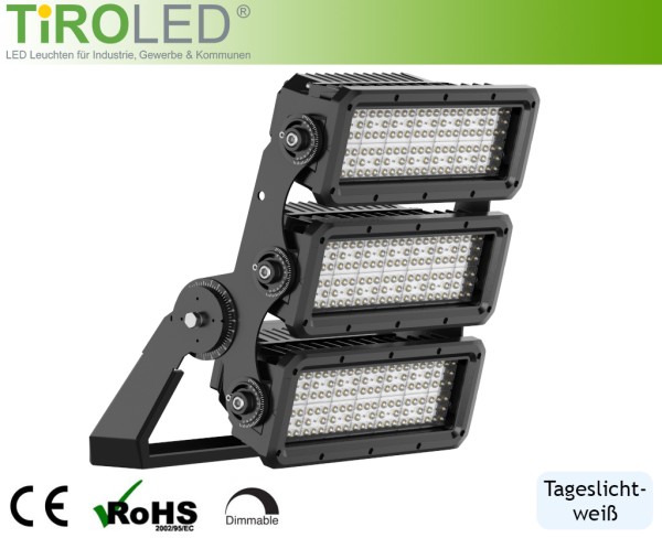 750 Watt LED Sportplatz- und Industriestrahler | 1-10V dimmbar | 105.000 lm | tageslichtweiß - 5000